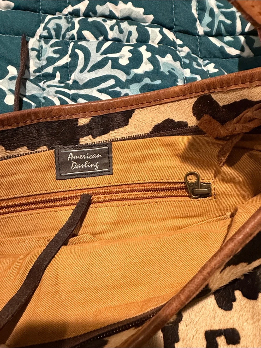 Leopard Print Fringe Leather Shoulder Bag - Brown